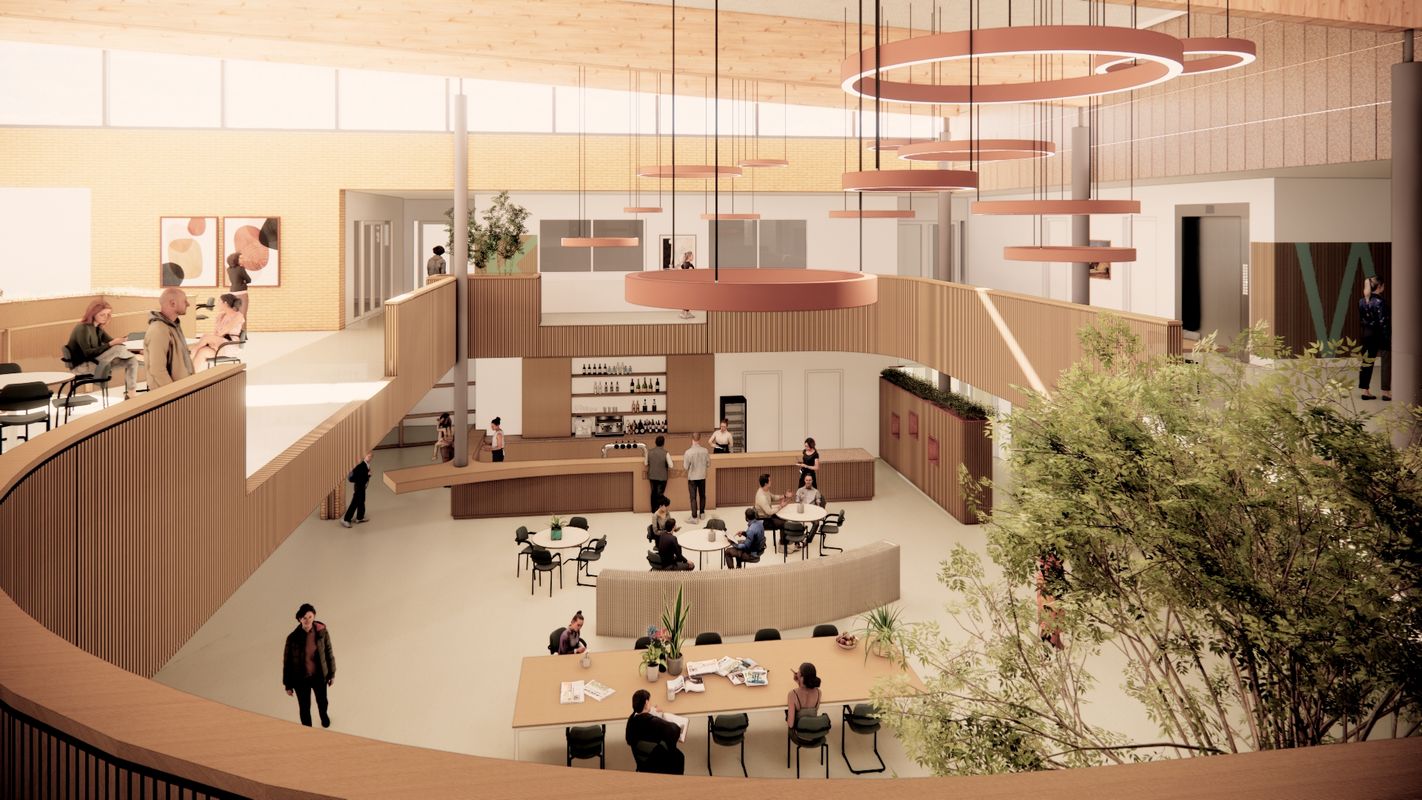 Impressie van het Pleincafé van het Spectrum na de renovatie