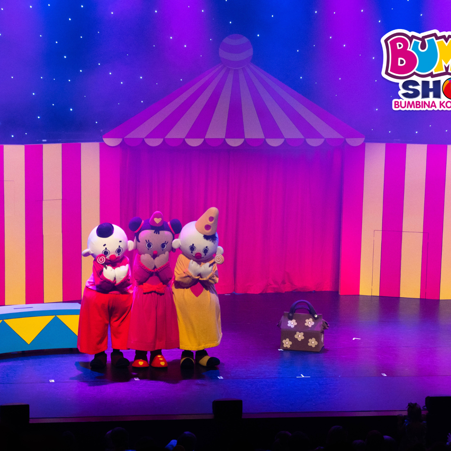 Bumba, Bumbina en een clowntje voor de circustent