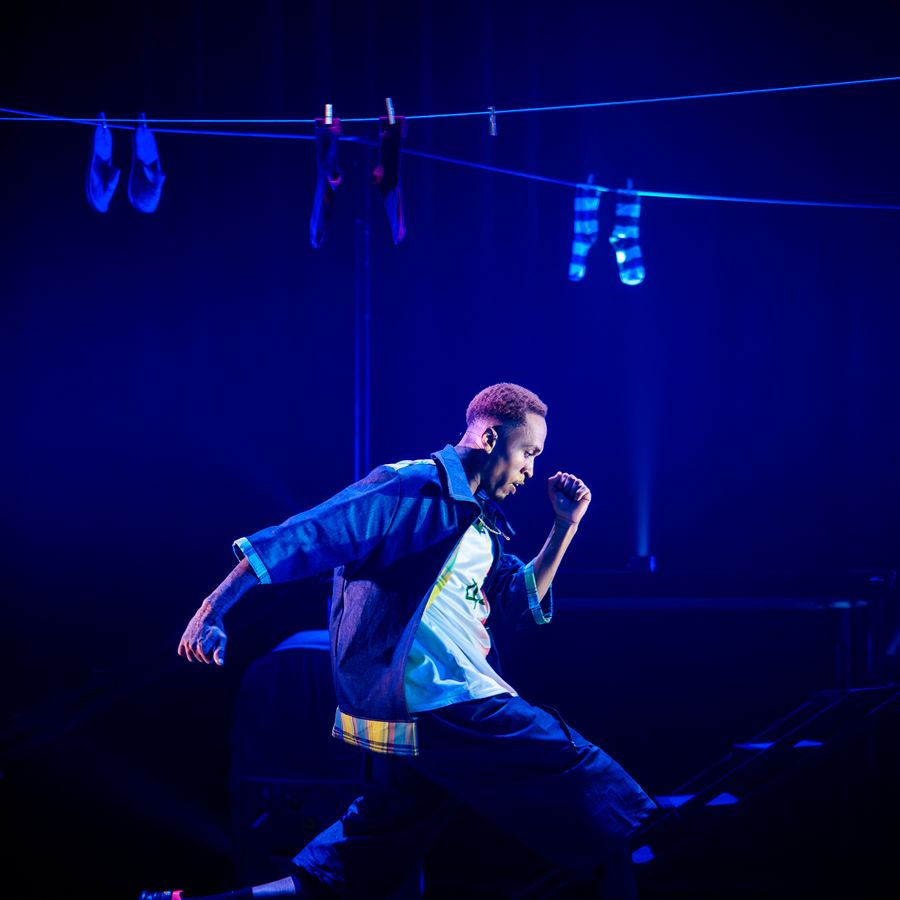 Danser op het podium