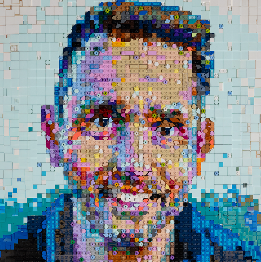 Wouter Monden in allemaal kleine blokjes