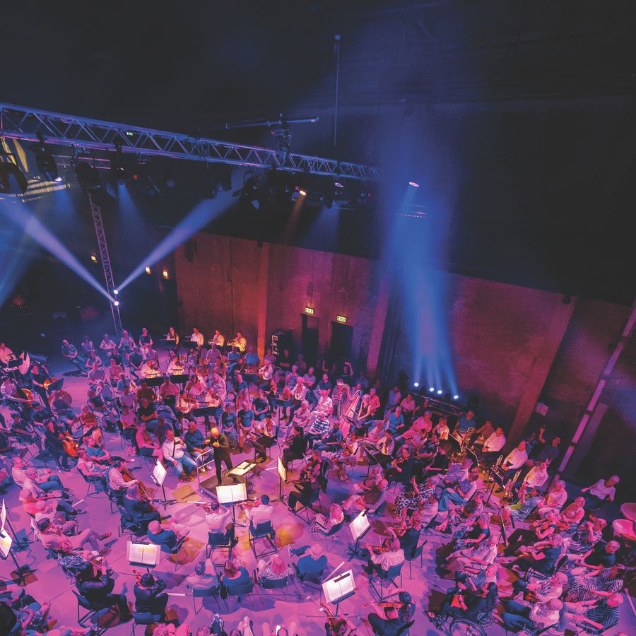 Muzikanten van Philzuid in de Koekbouw
