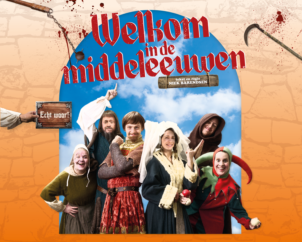 acteurs in middeleeuwse kostuums